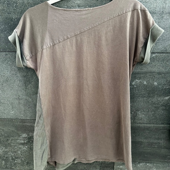 Brunello Cucinelli Taupe Color Cotton S/S Top Size L - Picture 7 of 9